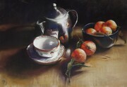 Winter Clementines -SOLD  Pastel -2nd place in the Federation of Canadian Artist Spring Show 2021 11" X 15" SOLD