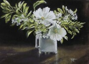 Breakfast Bouquet- pastel - juried into Spring show of the FCA 2022 10" X 14"