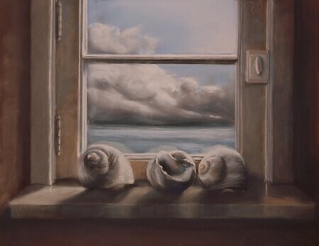 Inside Looking Out- SOLD pastel -