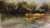 PORTAGE ON THE PITT RIVER - watercolour