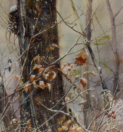 Winter Foragers- SOLD